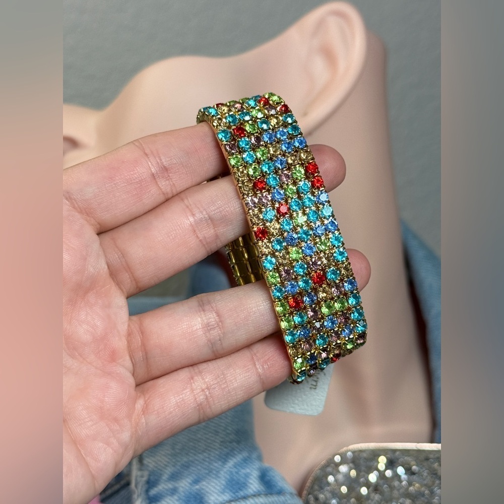 MultiColor Gemstone Stretch Bracelet